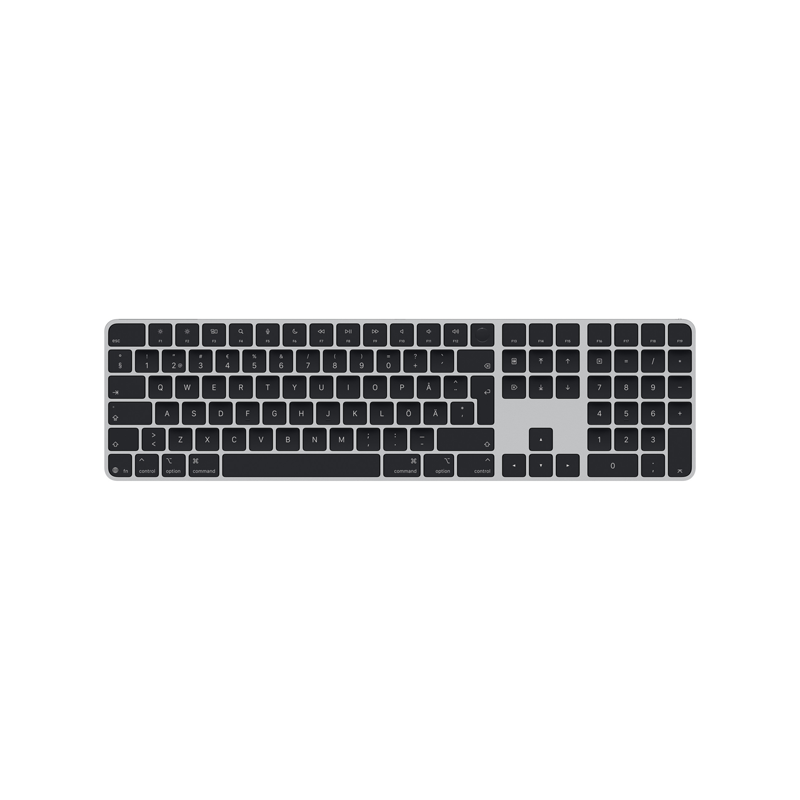 Apple Magic Keyboard with Touch ID and Numeric Keypad for Mac models with Apple silicon (USB‑C) SWE (Black).png