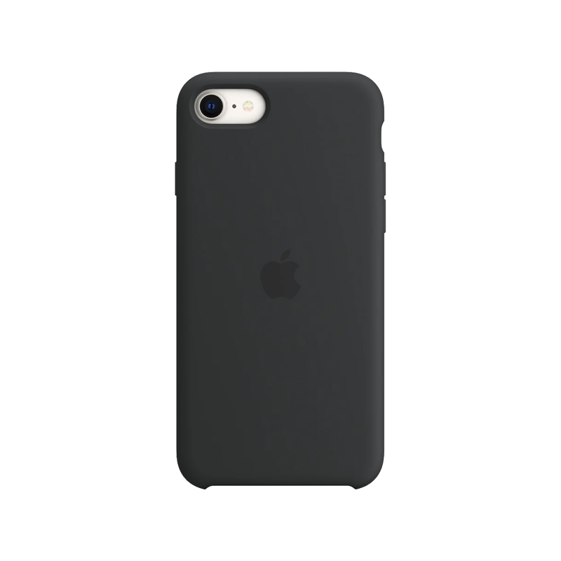 Apple iPhone SE (2020) Silicone Case Midnight.png