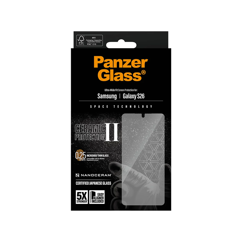 PanzerGlass Ceramic II Protection Ultra-Wide Fit Samsung Galaxy S26.png