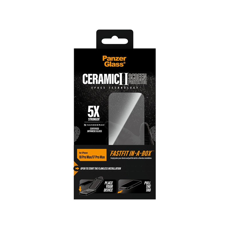 PanzerGlass Ceramic II Protection Ultra-Wide Fit with FastFit Apple iPhone 18 Pro Max.png
