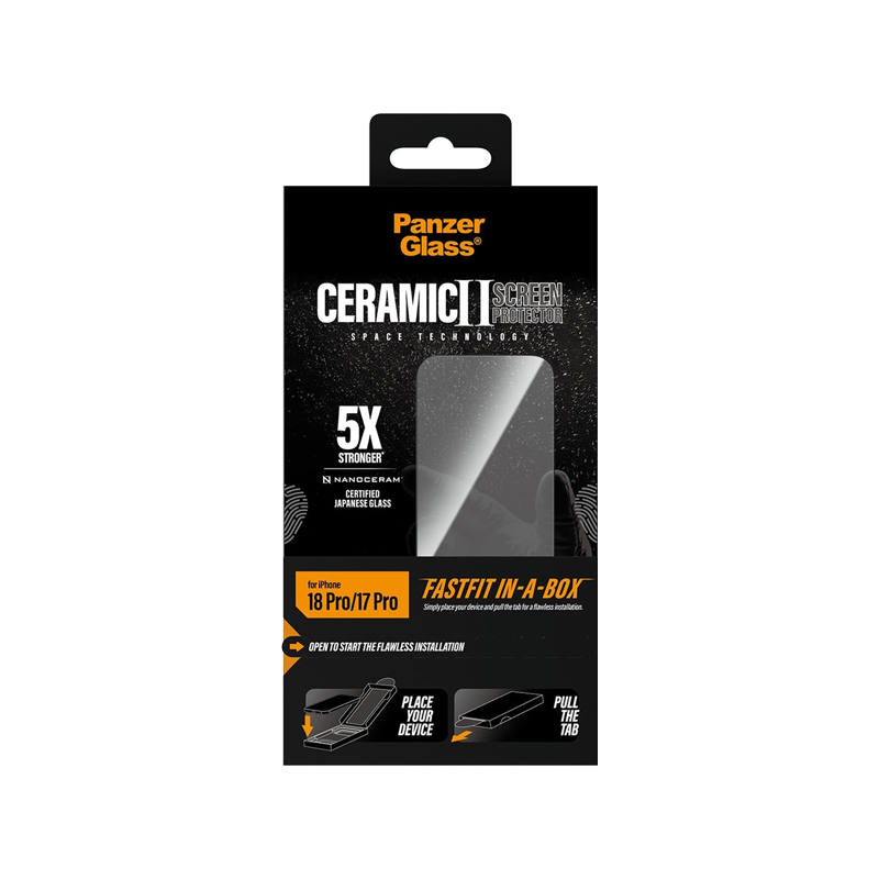 PanzerGlass Ceramic II Protection Ultra-Wide Fit with FastFit Apple iPhone 18 Pro.png