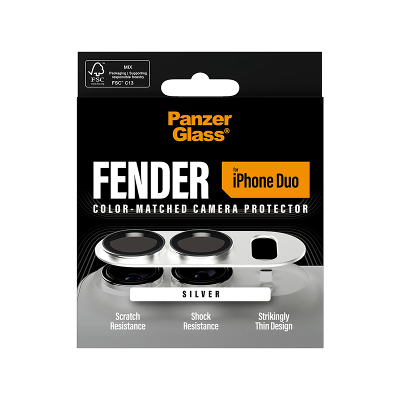PanzerGlass Fender Camera Lens Protection Silver Apple iPhone Duo.png