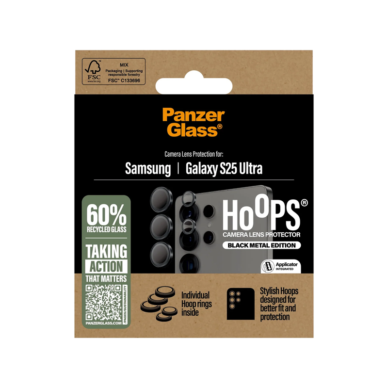 PanzerGlass Hoops Camera Lens Protection Black Metal Samsung Galaxy S25 Ultra.png