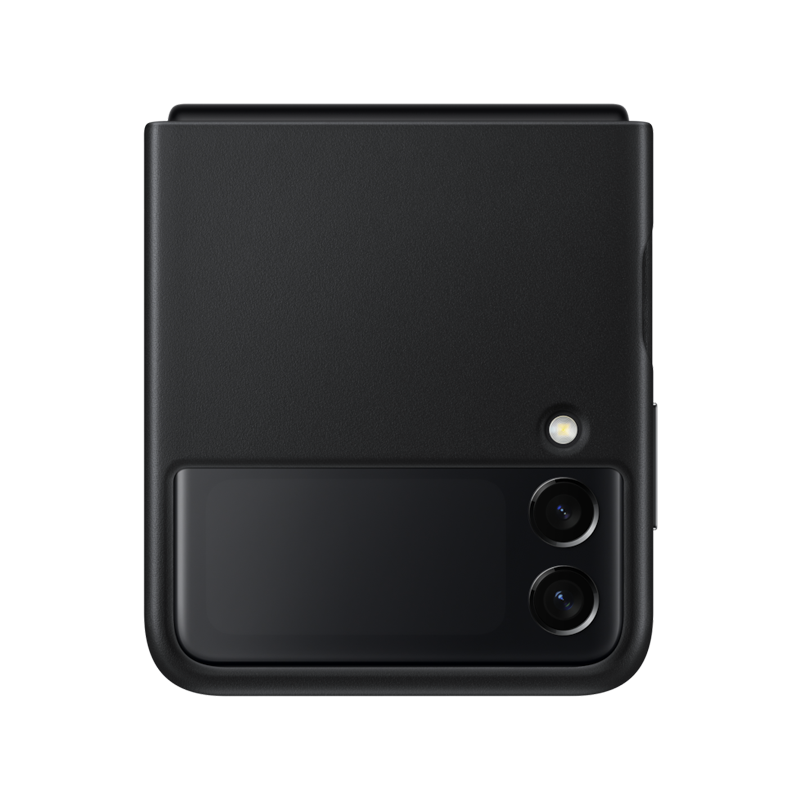 Samsung Galaxy Flip 3 5G Leather Cover EF-VF711 (Black).png
