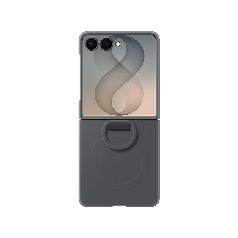 Samsung Galaxy Flip 8 Silicone Ring Magnet Case EF-EF776 (Graphite).png