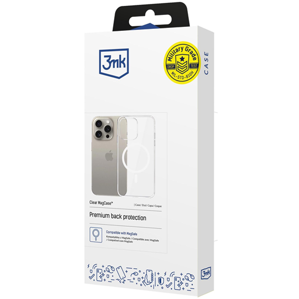 3mk Clear MagCase Apple iPhone 15 Pro