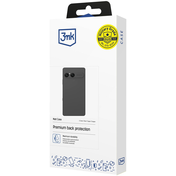 3mk Matt Case Sony Xperia 10 VII Black