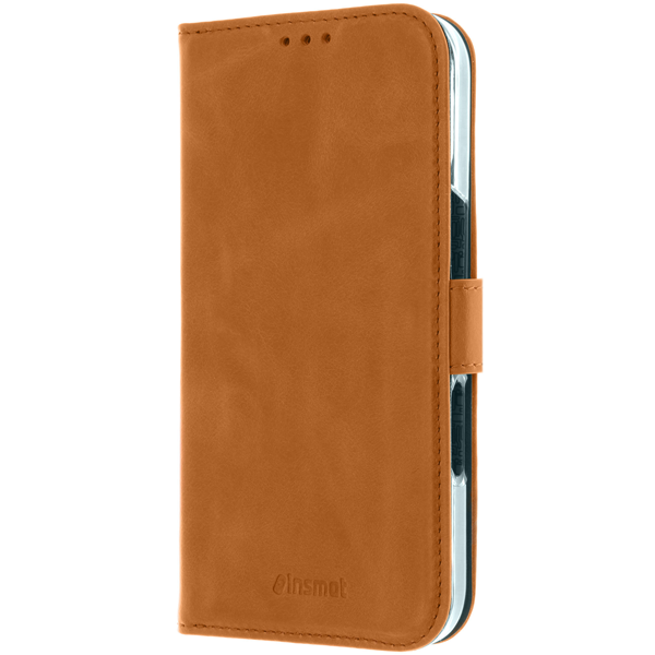 Insmat Premium Flip Case Apple iPhone 12 Mini Brown