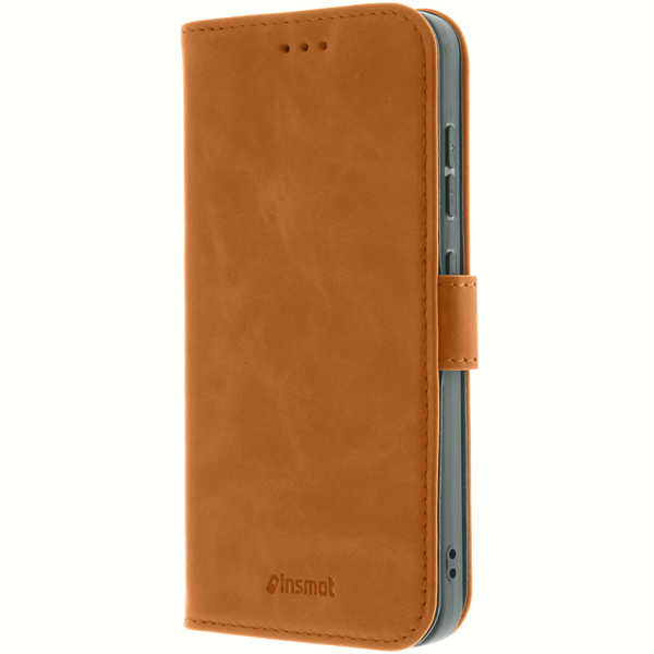 Insmat Premium Flip Case Samsung Galaxy S23 Brown