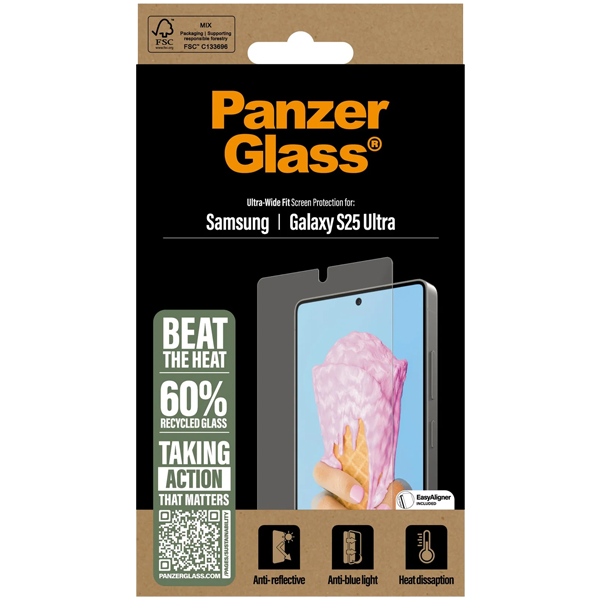 PanzerGlass All-in-One Ultra-Wide Fit Samsung Galaxy S25 Ultra