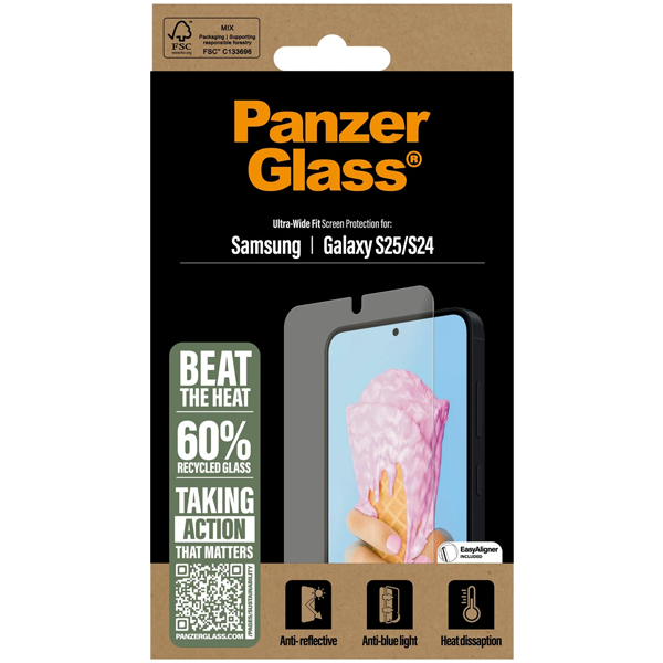 PanzerGlass All-in-One Ultra-Wide Fit Samsung Galaxy S25 | S24