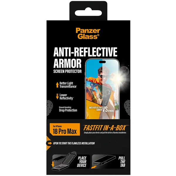 PanzerGlass Anti-Reflective Armor with FastFit Apple iPhone 18 Pro Max
