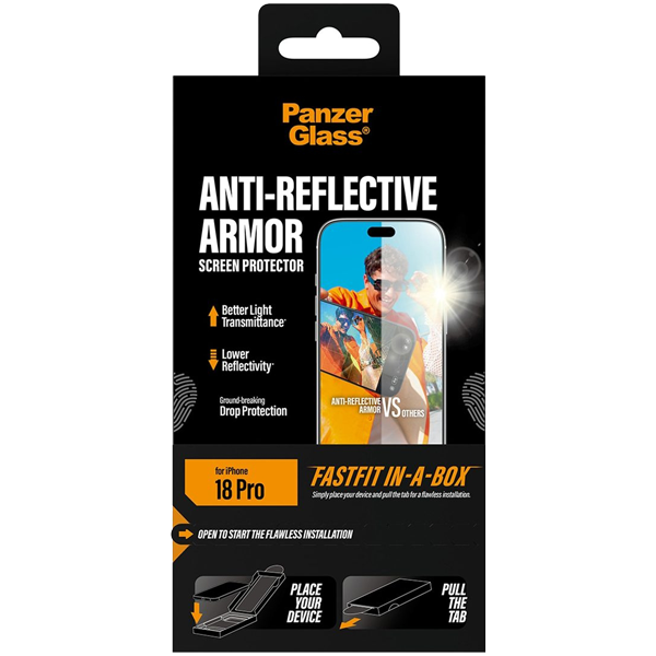 PanzerGlass Anti-Reflective Armor with FastFit Apple iPhone 18 Pro