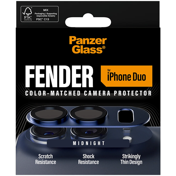 PanzerGlass Fender Camera Lens Protection Midnight Apple iPhone Duo