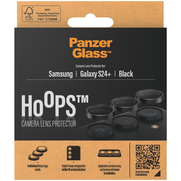 PanzerGlass Hoops Camera Lens Protection Black Samsung Galaxy S24+