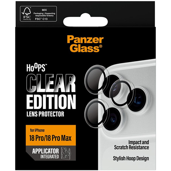 PanzerGlass Hoops Camera Lens Protection Clear Apple iPhone 18 Pro | 18 Pro Max