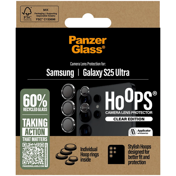PanzerGlass Hoops Camera Lens Protection Clear Samsung Galaxy S25 Ultra