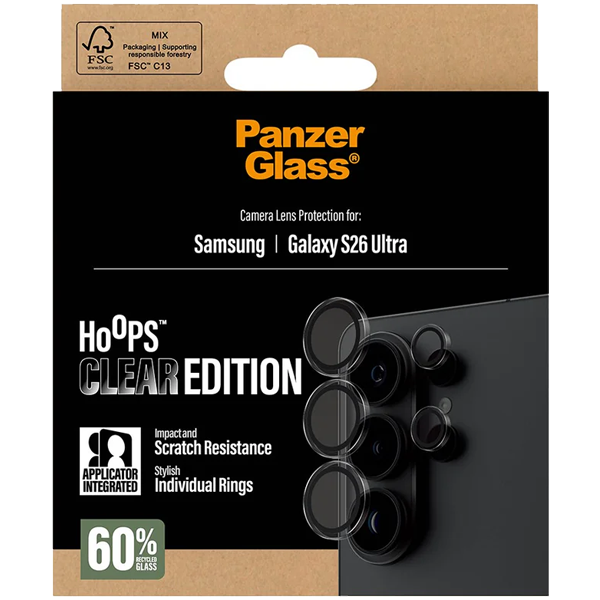 PanzerGlass Hoops Camera Lens Protection Clear Samsung Galaxy S26 Ultra