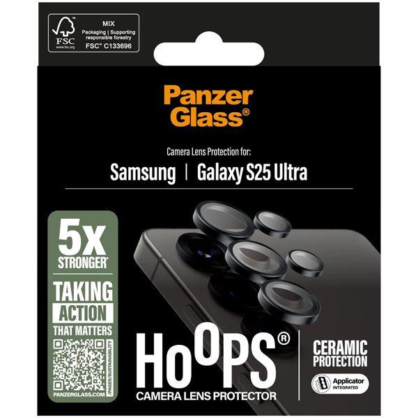 PanzerGlass Hoops Ceramic Camera Lens Protection Samsung Galaxy S25 Ultra