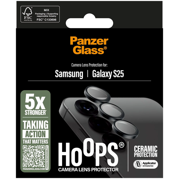 PanzerGlass Hoops Ceramic Camera Lens Protection Samsung Galaxy S25