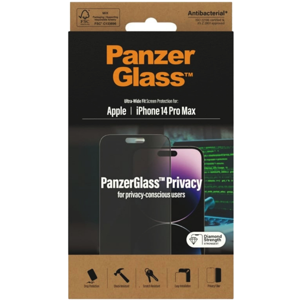 PanzerGlass Privacy Ultra-Wide Fit Apple iPhone 14 Pro Max