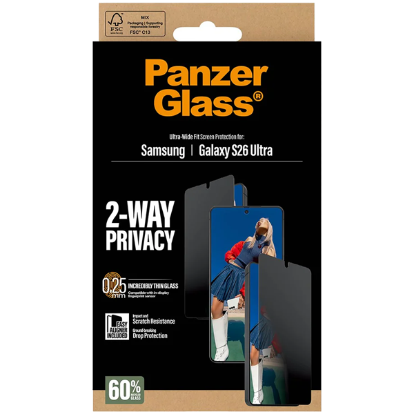 PanzerGlass Privacy Ultra-Wide Fit Samsung Galaxy S26 Ultra