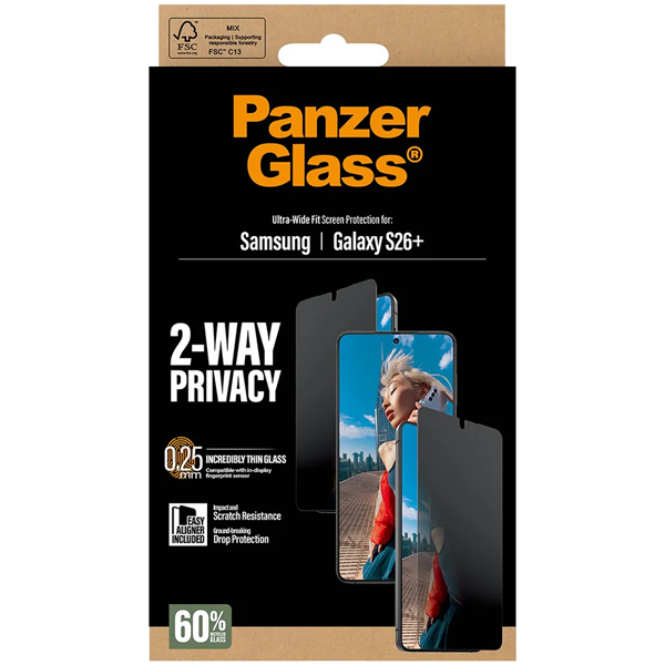 PanzerGlass Privacy Ultra-Wide Fit Samsung Galaxy S26+