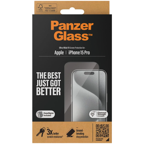PanzerGlass Ultra-Wide Fit Apple iPhone 15 Pro