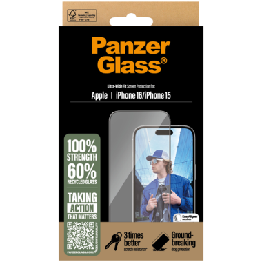 PanzerGlass Ultra-Wide Fit Apple iPhone 16