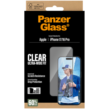 PanzerGlass Ultra-Wide Fit Apple iPhone 17 | 16 Pro
