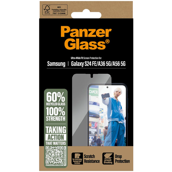 PanzerGlass Ultra-Wide Fit Samsung Galaxy S24 FE | A36 5G | A56 5G