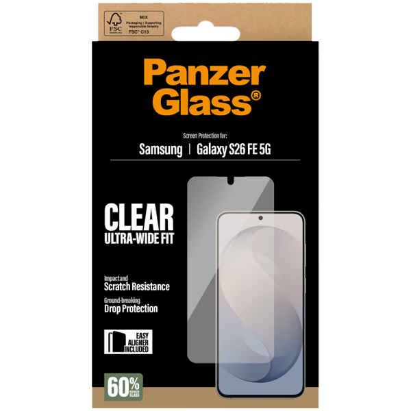 PanzerGlass Ultra-Wide Fit Samsung Galaxy S26 FE