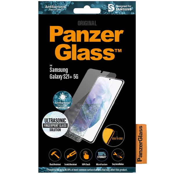 PanzerGlass Ultrasonic Ultra-Wide Fit Samsung Galaxy S21+ 5G